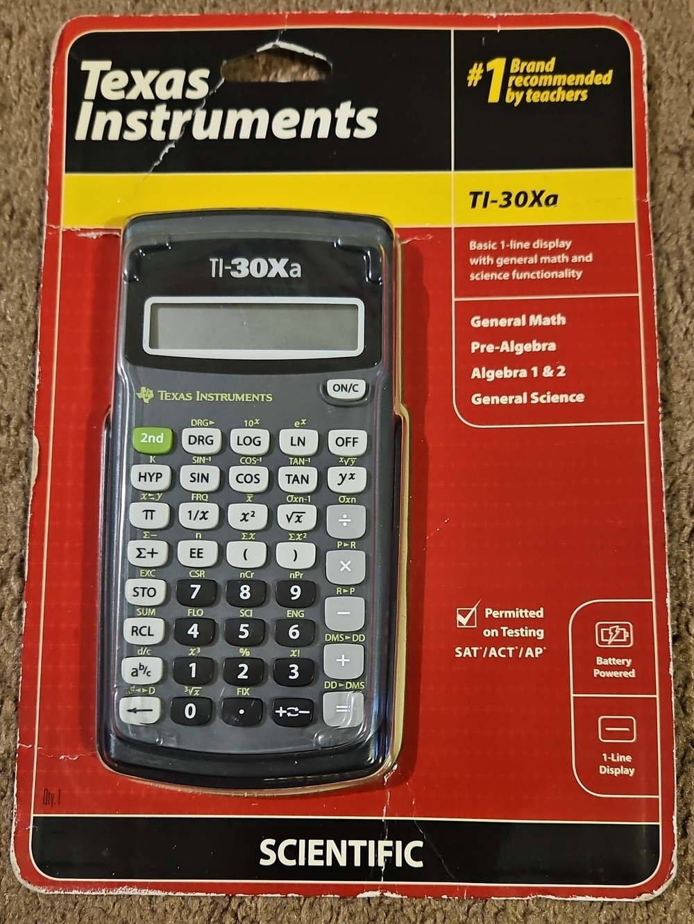 Texas Instruments TI-30Xa Scientific Calculator